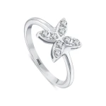 0,21 Karat Diamant Schmetterlingsring 0,21 Karat Diamant Schmetterlingsring