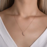 Diamant Gold Feder Kette Diamant Gold Feder Kette