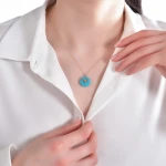 Diamant Türkis Engel Kette Diamant Türkis Engel Kette