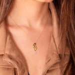 Diamant Mutter-Kind Kette mit Diamant