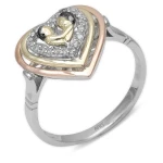 Diamant Herz mit Mutter und Kind