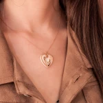 Diamant Perlmutt Mutter-Kind Kette Diamant Perlmutt Mutter-Kind Kette