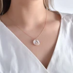 Diamant Perlmutt Mutter-Kind Kette Diamant Perlmutt Mutter-Kind Kette