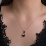 Schwarz-Weiß Diamant Kette