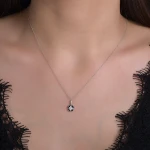 Schwarzer Diamant Goldkette