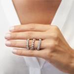 0,50 Karat Diamant Marquise Tamtur Ehering