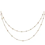 14 Karat Gold Dorissa Design Doppel-Kette 14 Karat Gold Dorissa Design Doppel-Kette