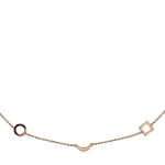 Vier-Elemente-Symbol Goldkette Vier-Elemente-Symbol Goldkette