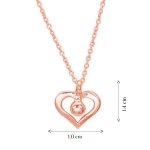 Herz Rot Goldkette Herz Rot Goldkette