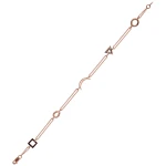 14 Karat Gold 4-Elemente-Symbol Armband