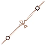 14 Karat Gold Vier-Elemente-Symbol Armband 14 Karat Gold Vier-Elemente-Symbol Armband
