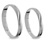 14 Karat Weißgold Trauring Herren Modell 14 Karat Weißgold Trauring Herren Modell