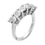 2,25 Karat Diamant Fünfstein Miracle Ehering