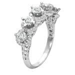 Diamant Fünfstein Ring mit 1,25 Ct. Optik Diamant Fünfstein Ring mit 1,25 Ct. Optik