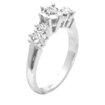 Miracle Diamant Fünfstein Ring mit 0,75 Karat Optik
