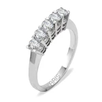 0.55 Karat Diamant Fünfstein Ehering