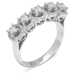 Diamant Fünfstein Ring