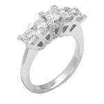 1.51 Karat Diamant Fünfstein Ehering 1.51 Karat Diamant Fünfstein Ehering