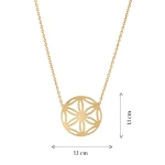 Blume des Lebens Goldkette Blume des Lebens Goldkette