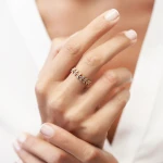0,30 Karat Diamant Blätter-Tamtur-Ring 0,30 Karat Diamant Blätter-Tamtur-Ring