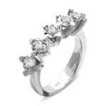 Diamant 5 Steine Miracle Ehering (0,50 Ct.)