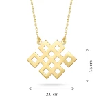 Keltische Symbole – Unendliches Glücksknoten Goldkette (Herakles) Keltische Symbole – Unendliches Glücksknoten Goldkette (Herakles)