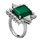 13,55 Karat Smaragd-Diamantring
