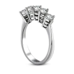 1,22 Karat Fünfstein-Diamantring