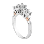 0.86 Karat Diamant Fünfstein Ring