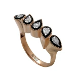 Diamant Tropfen 5 Stein Miracle Ring Diamant Tropfen 5 Stein Miracle Ring