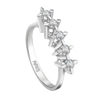 0,40 Karat Diamant-Fünfstein-Ehering