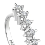 0,40 Karat Diamant-Fünfstein-Ehering