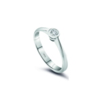 Solitärring 0,10 Karat Diamant in Gold Solitärring 0,10 Karat Diamant in Gold
