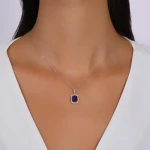 Amethyst-Diamantkette