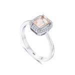 Morganit-Diamantring Morganit-Diamantring