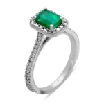 Smaragd-Diamantring Smaragd-Diamantring