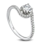 0,93 Karat HRD Zertifizierter Diamant-Solitärring 0,93 Karat HRD Zertifizierter Diamant-Solitärring