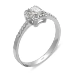 Fantasie-Baguette-Diamant-Solitärring