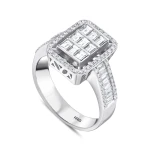 Baguette-Fantasie-Diamantring
