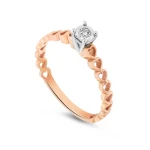 0,25 Karat Aussehender Diamant Solitär Ring 0,25 Karat Aussehender Diamant Solitär Ring