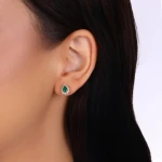 Tropfen Schliff Diamant Ohrringe