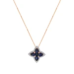 Saphir Glück Diamant Halskette Saphir Glück Diamant Halskette