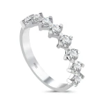 1,00 Karat Halbkreis Diamant Ring