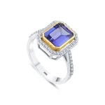 Tansanit Diamant Ring