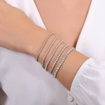 4,02 Karat Diamant Tennis Armband