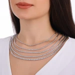4,00 Karat Diamant Tennis Collier