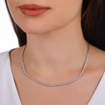 4,00 Karat Diamant Tennis Collier