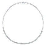 8,75 Karat Diamant-Rivière-Halskette