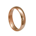 Bombierter Klassischer Gold Ehering (4 mm) Damenmodell Bombierter Klassischer Gold Ehering (4 mm) Damenmodell