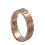 Glatter Mattierter Gold Diamant Ehering (4 mm) Damen Modell Glatter Mattierter Gold Diamant Ehering (4 mm) Damen Modell